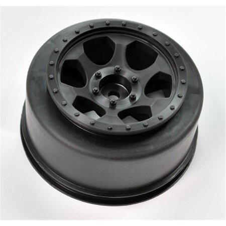 De Racing Trinidad Short Course Wheel, Black for Traxxas Slas Rear-Slash 4x4, 4PK DERTS4RB